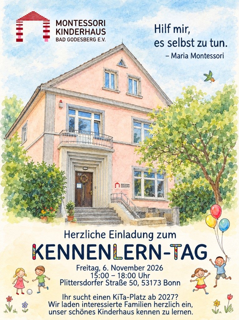 Flyer: Herzliche Einladung zum Kennenlern-Tag